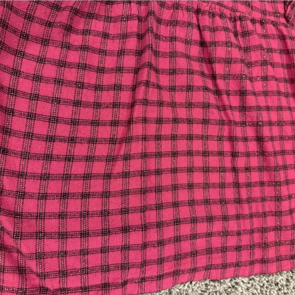 5/$25 GAP girls plaid shirt, size medium 8-9